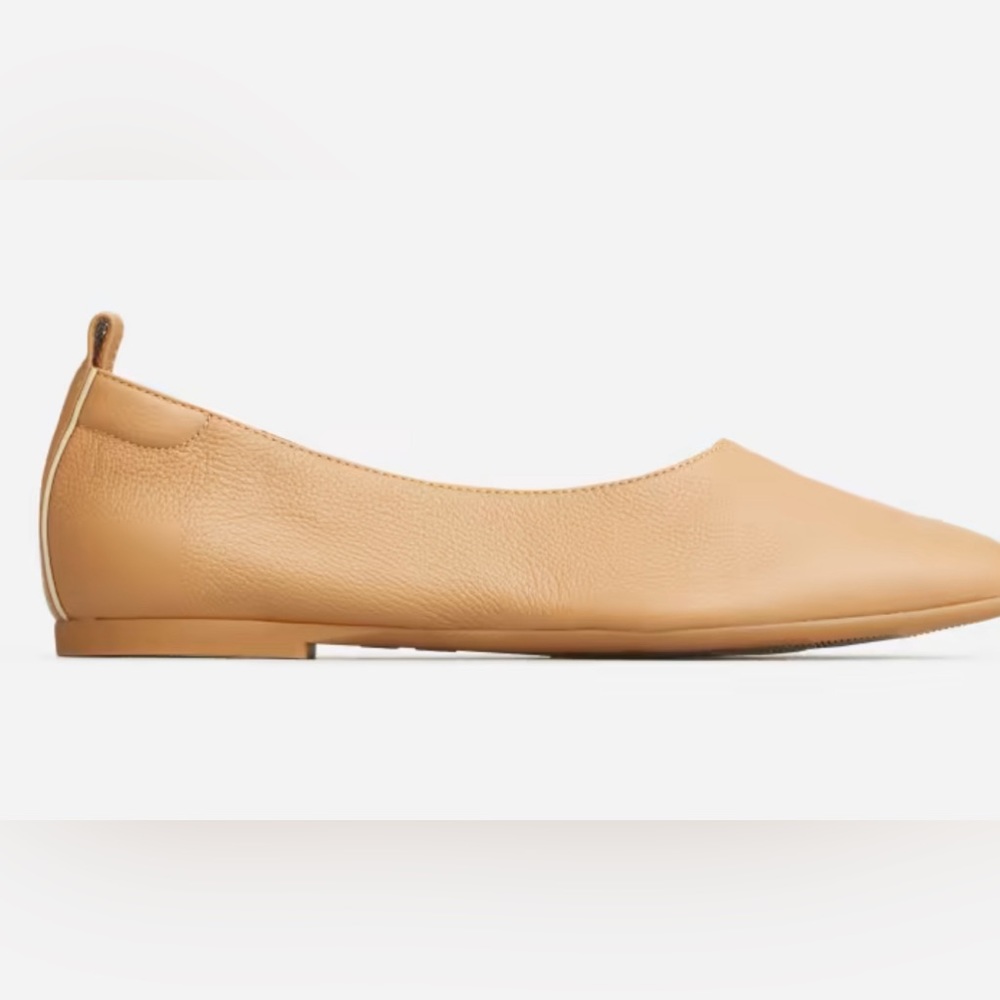 Everlane Tan Leather Flats